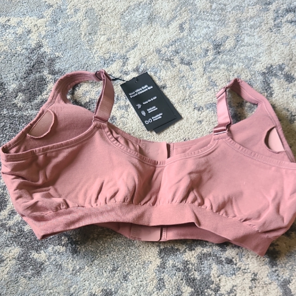 Knix Dusty Rose Front Closure Bra - Picture 3 of 3